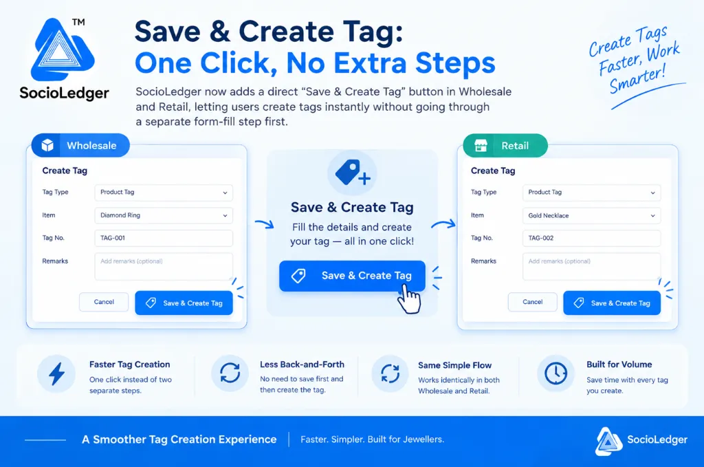 Save & Create Tag: One Click, No Extra Steps
